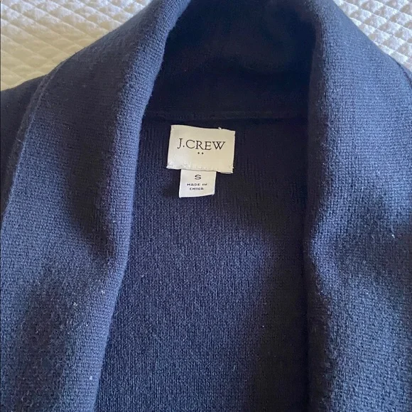 EUC J Crew Factory Buttonless Sweater/Boyfriend Blazer with Pockets - Picture 3 of 5